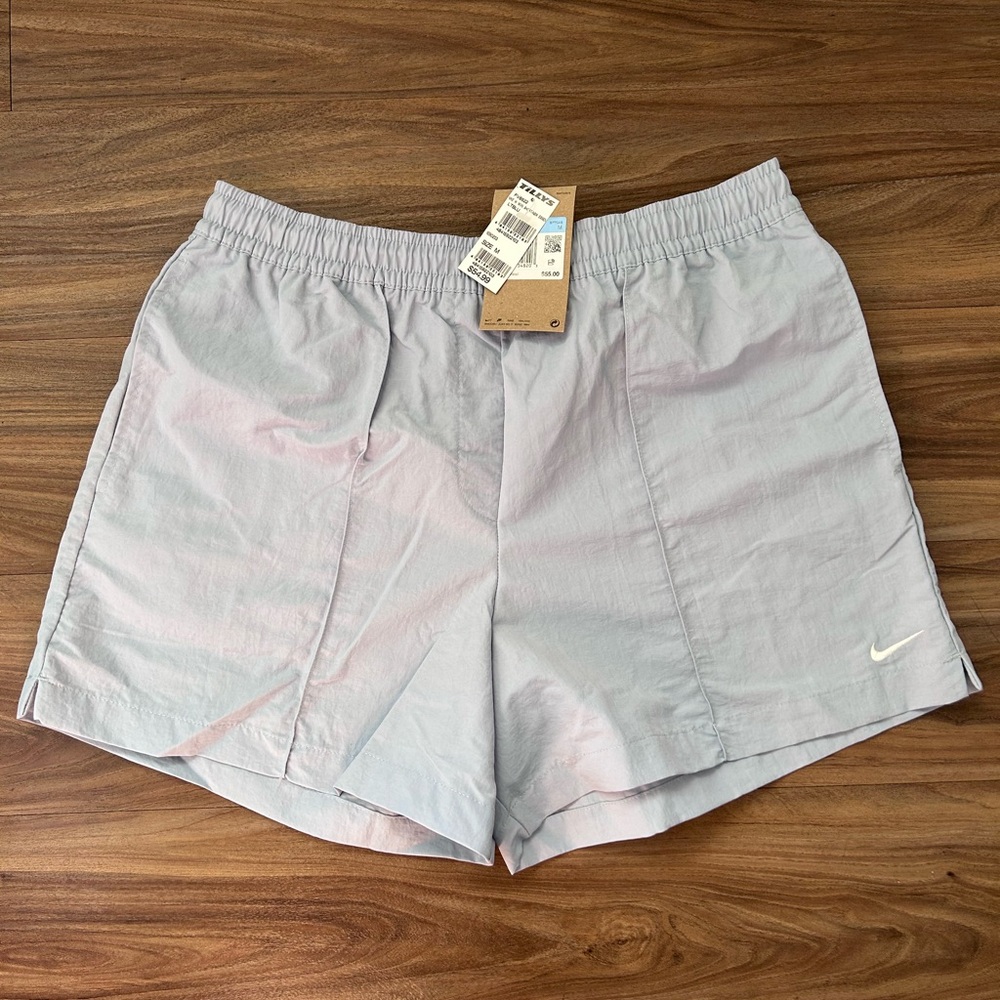 Nike Women's Athletic Light Gray/Blue Shorts